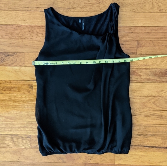 Maurice's Black Sleeveless Asymmetrical Top Size Small - Picture 4 of 5